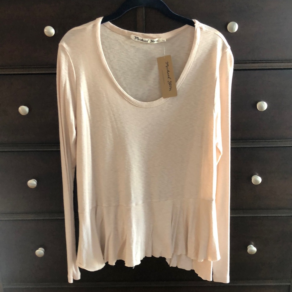 Michael Stars Long Sleeve Tee NWT OS